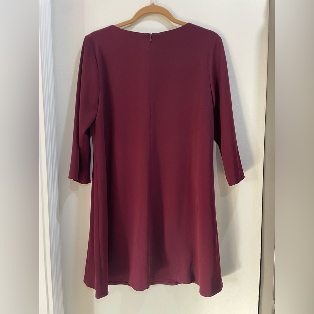 Amanda Uprichard Burgundy V-Neck Tunic - Picture 5 of 10